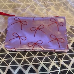 Ipsy Silky Lavender Makeup Bag